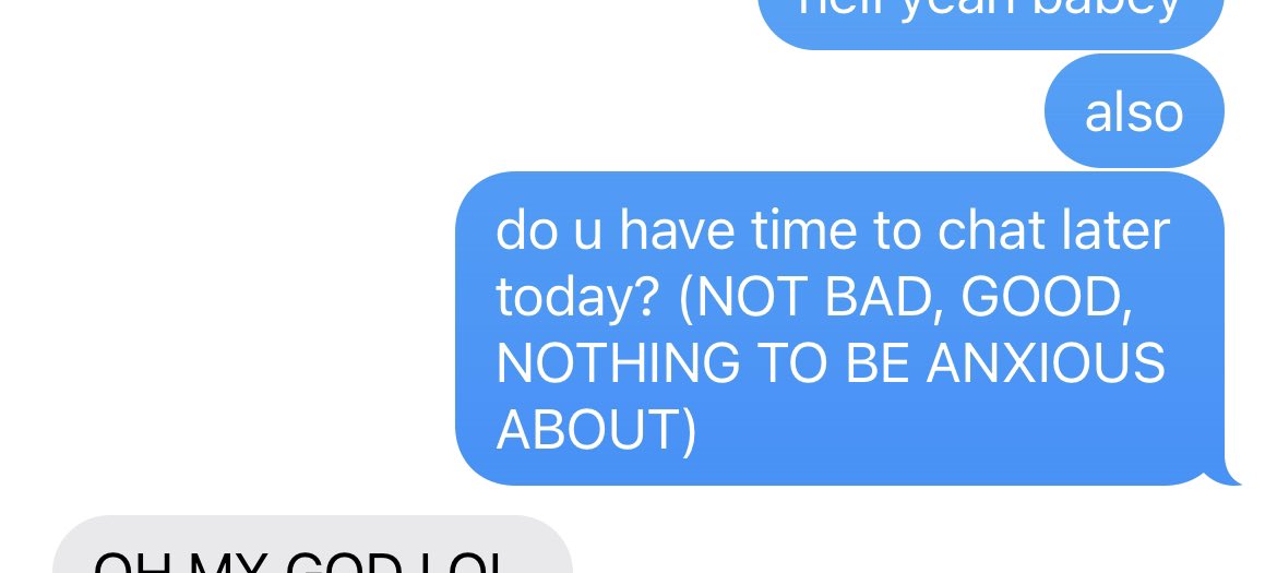 holy_schnitt's tweet photo. when u and your friend both have anxiety disorders https://t.co/z1nnszWCOH
