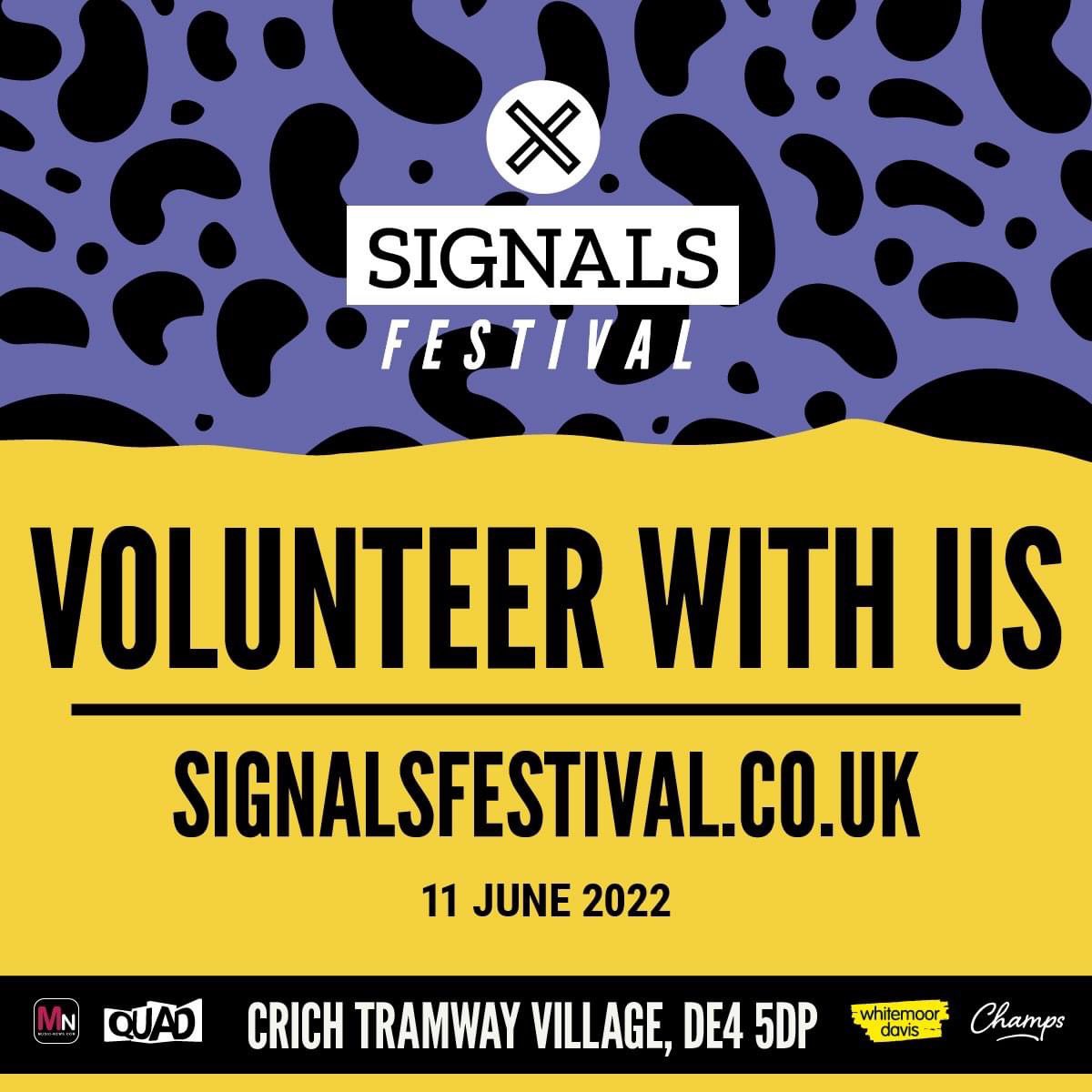 📣📣 Volunteer with us! 📣📣

😃😃 We are looking for friendly people to work with us. In exchange for a 4.5-hour shift, you will receive a refund on your ticket and you'll be able to enjoy SIGNALS Festival for free! 😃😃

For further info: volunteering@signalsfestival.co.uk
