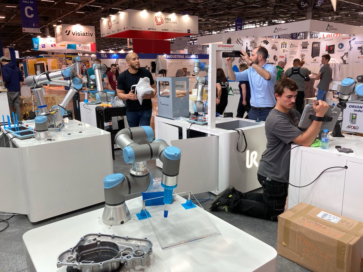 JocelynPeynet's tweet photo. J-1 avant @Salon_GI (#GiParis) 👉 https://t.co/uzWTNDEzbr Si ce n'est pas déjà fait, pensez à vous inscrire pour récupérer votre PASS d'accès au salon via le lien ci-dessus ! Rendez-vous sur notre stand 5C41 pour découvrir les multiples fonctionnalités de nos #cobots ! https://t.co/yuG0FaHJpX