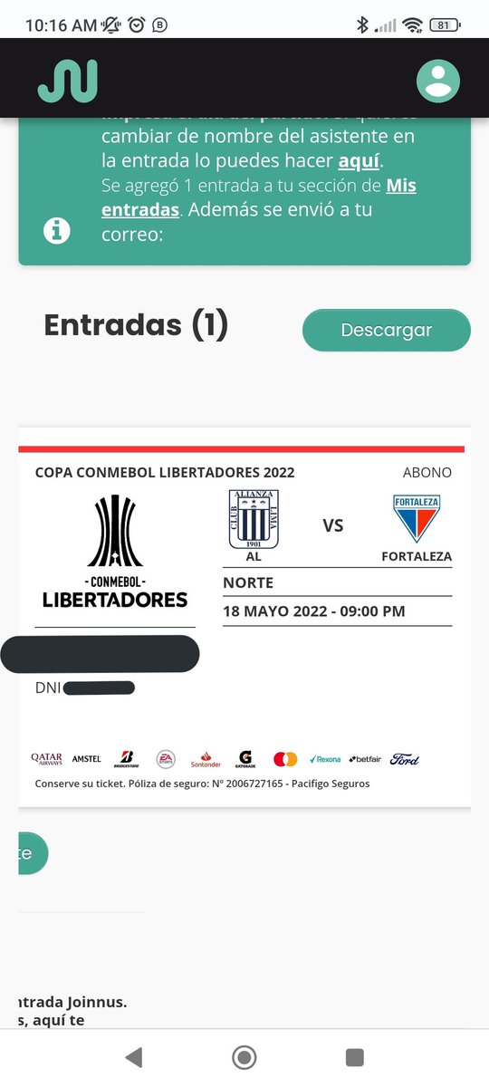 panifiesto_pe's tweet photo. Quieres ir a ver a @ClubALoficial
Vs Fortaleza este miércoles?

Sorteo una entrada para tribuna norte! Solo tienes que darle RT a este tuit, seguir mi cuenta  y ya estás participando💙

Mañana a las 8pm hago el sorteo entre todos los participantes.

#ArribaAlianza https://t.co/ojuVH1zXZQ