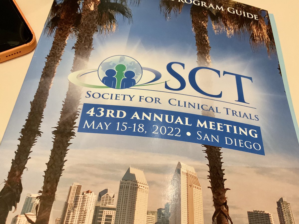 I made it to San Diego! Looking forward to having 3 packed days talking all things clinical trials #SCT2022