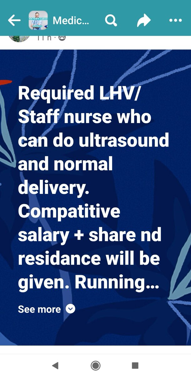 FMGs_Official's tweet photo. Dear @pmc_org for patients safety we're ready to Pass exam on 70%

But look at the pic below advertised openly
They need LHV/SN for U/S &amp; delivery

FMG qualified lady Dr isn't allowed to check pt of abd pain but SN is allowed to do even delivery?

Pak need quacks rather than Drs? https://t.co/DMRr0QXjWv
