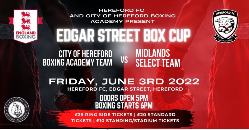HerefordFC's tweet photo. EVENTS | Everything you need to know ahead of the Edgar Street box Cup 🏆

🍲 Food
🎟️ Tickets 
🍾 Drinks 

Click below for more 👇
#COYW | #BoxCup