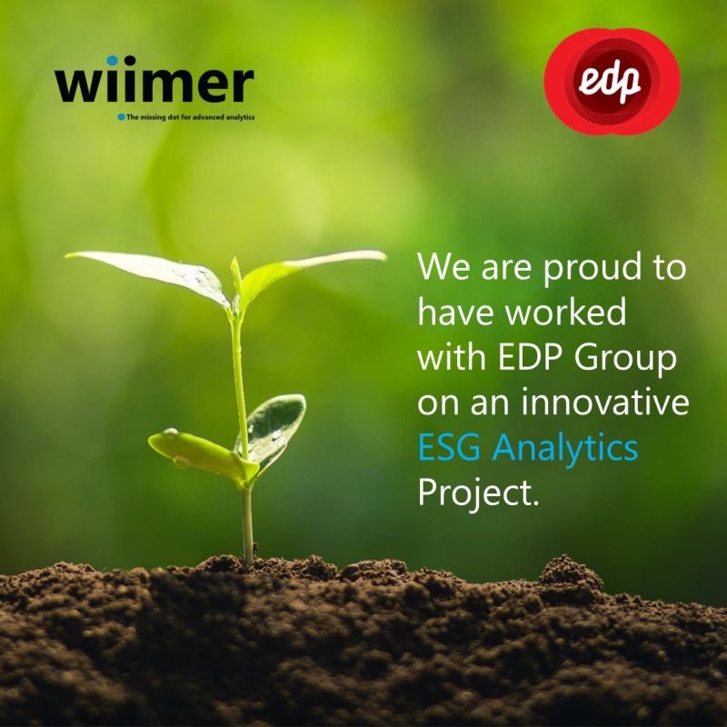 wiimeranalytics's tweet photo. We are proud to have worked with EDP on #ESG Analytics. Wiimer collaborated in mapping variables, data sources, taxonomy, and calculation criteria and delivered a roadmap towards advanced ESG analytics, including operational efficiency, #automation and #AI levers. #ESGanalytics https://t.co/cZ8kFEeR1Q