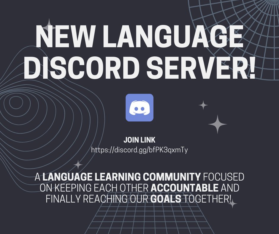 JetztMelissa's tweet photo. Hey friends! 👋🏻

We started a #languagelearning Discord server specifically for accountability and consistency! We will be hosting a ton of regular events (such as group speaking rooms) very soon!

Join us for the official launch on May 27th! #langtwt
https://t.co/gAwJiThD1z https://t.co/lSKYSinHuR