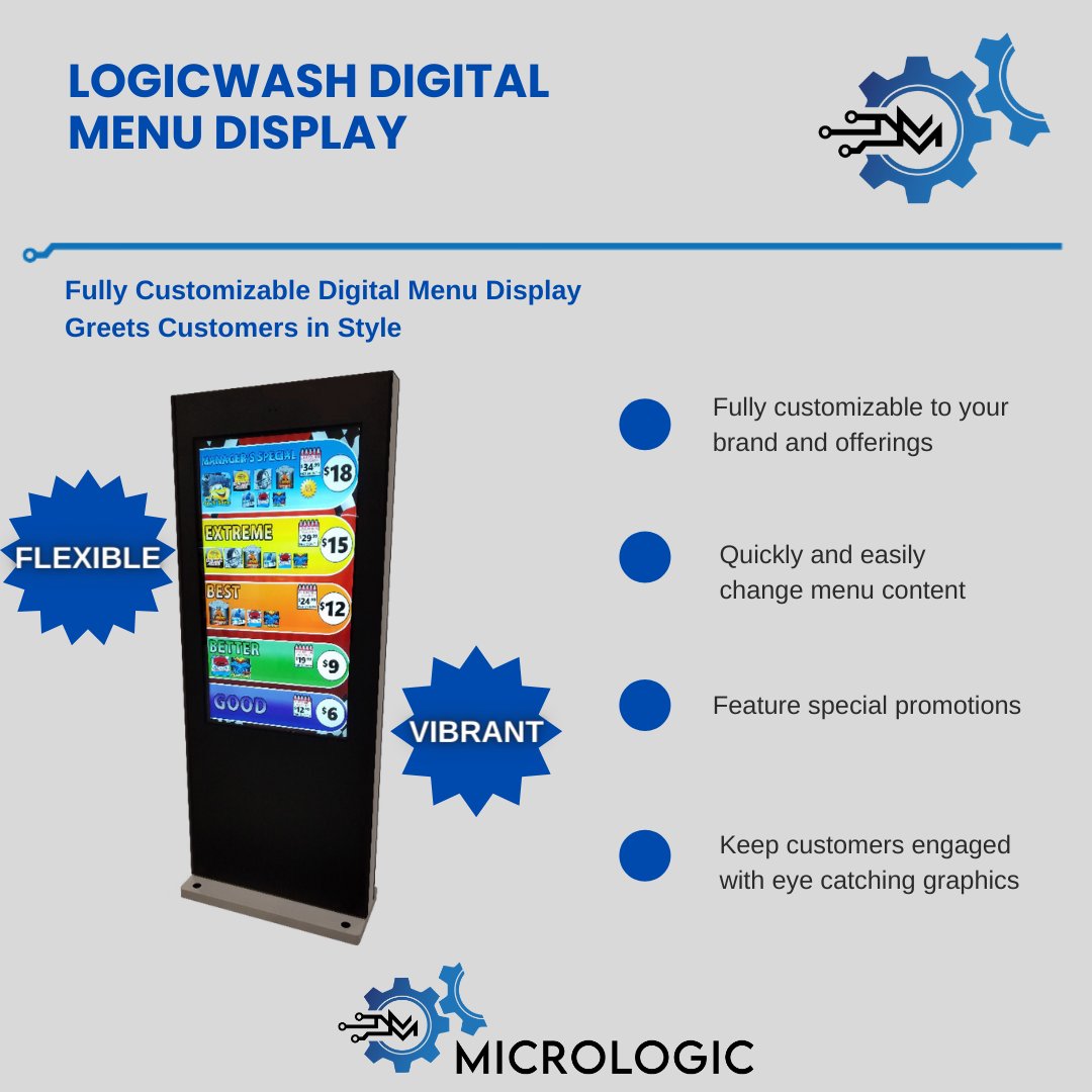 MicrologicAssoc's tweet image. Want to greet your customers in style? Click the link below, give us a call, or email us to get your Logic Wash Menu Display customized to your brand and offerings today!
📞 973.598.0808
🌐 micrologic.com / sales@micrologic.net 
#Micrologic #customizeddisplay