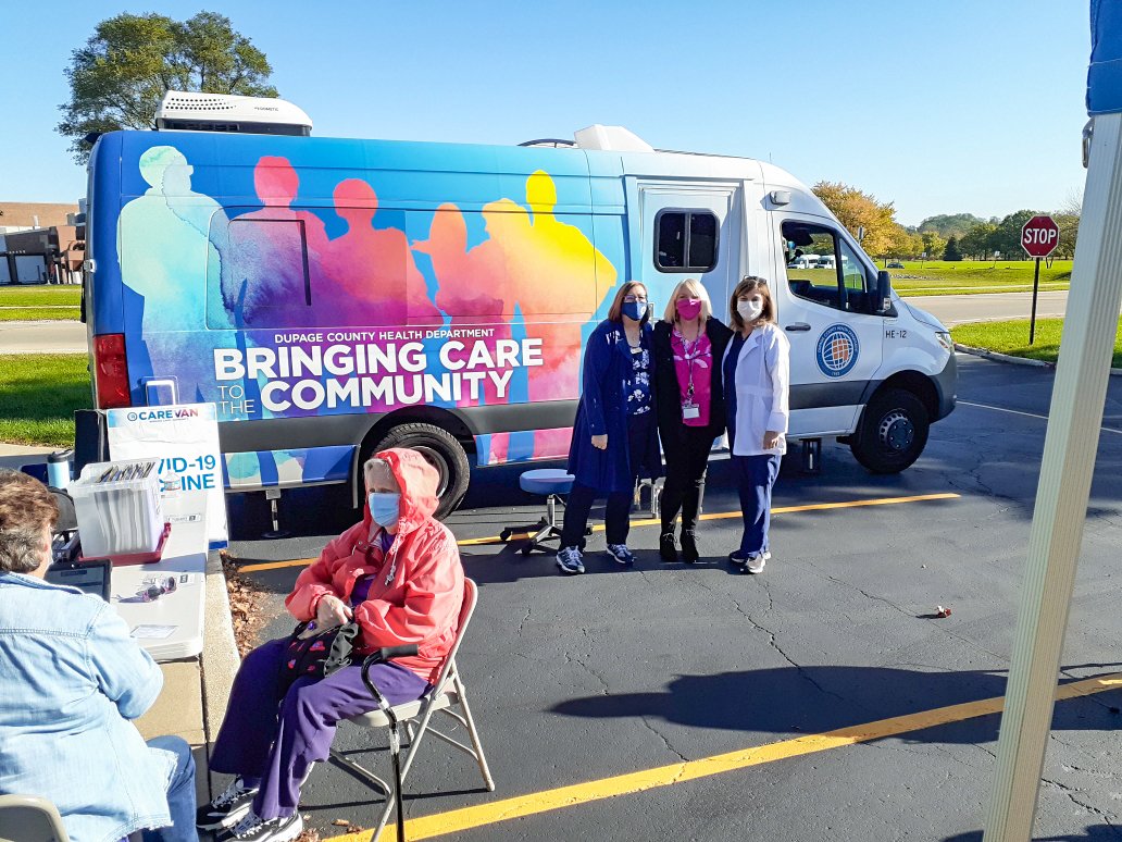Today, Monday, May 16, from 11am-1pm, the DuPage County Health Department Carevan Walk-Up COVID-19 Vaccine Clinic will be in the Community Center Parking Lot, 1825 Short St., Lisle.
💉 1st &amp; 2nd dose of Pfizer (5+)
💉 Pfizer 1st booster (12+)
💉 Pfizer 2nd booster (50+)