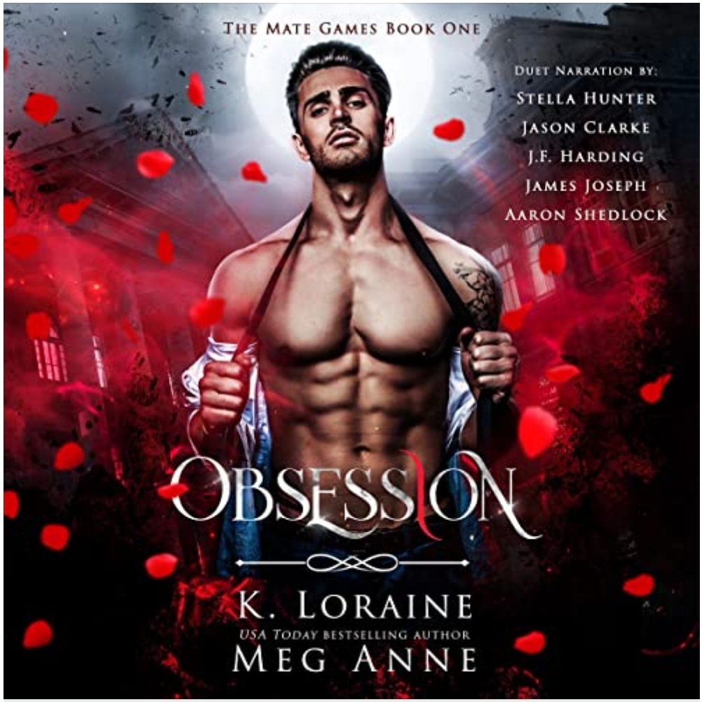 Happy Audio Release Day! Obsession By @KimLoraine2 and @MegAnneWrites Narrated by @StellaHNarrator, @jclarkereads, @HardingVoice, @James__Joseph, and @AaronShedlock