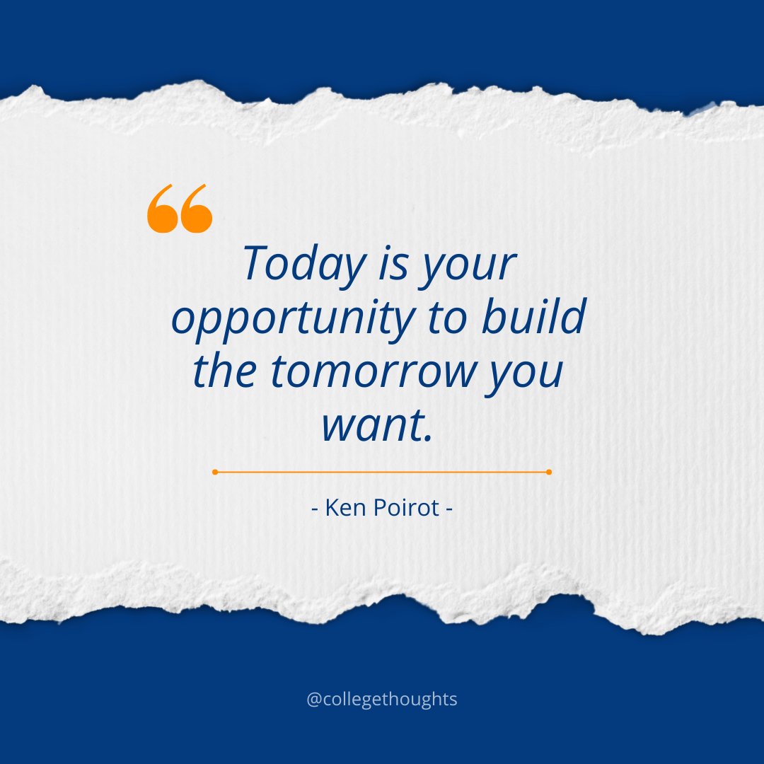 How are you going to build towards your future today?

#CollegeThoughts #MondayMotivation