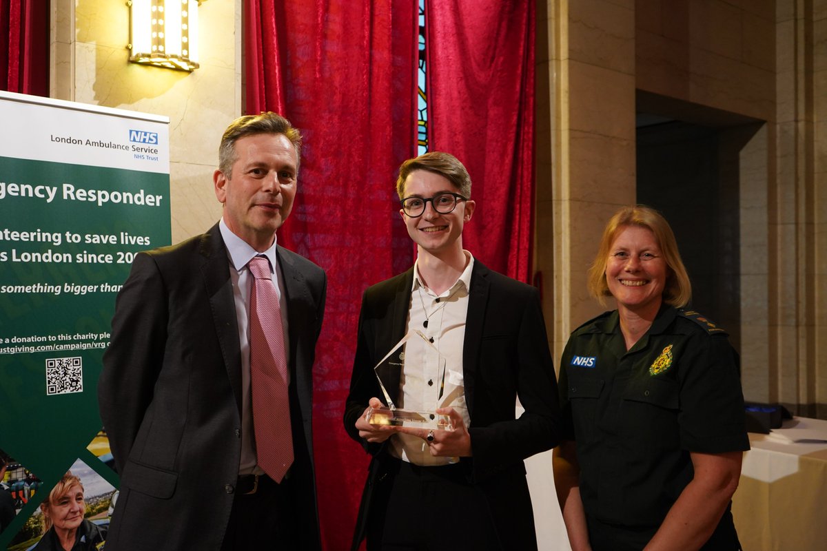 Benji Watkins was presented with the Chief Executive’s Award for his outstanding contribution to the Service.