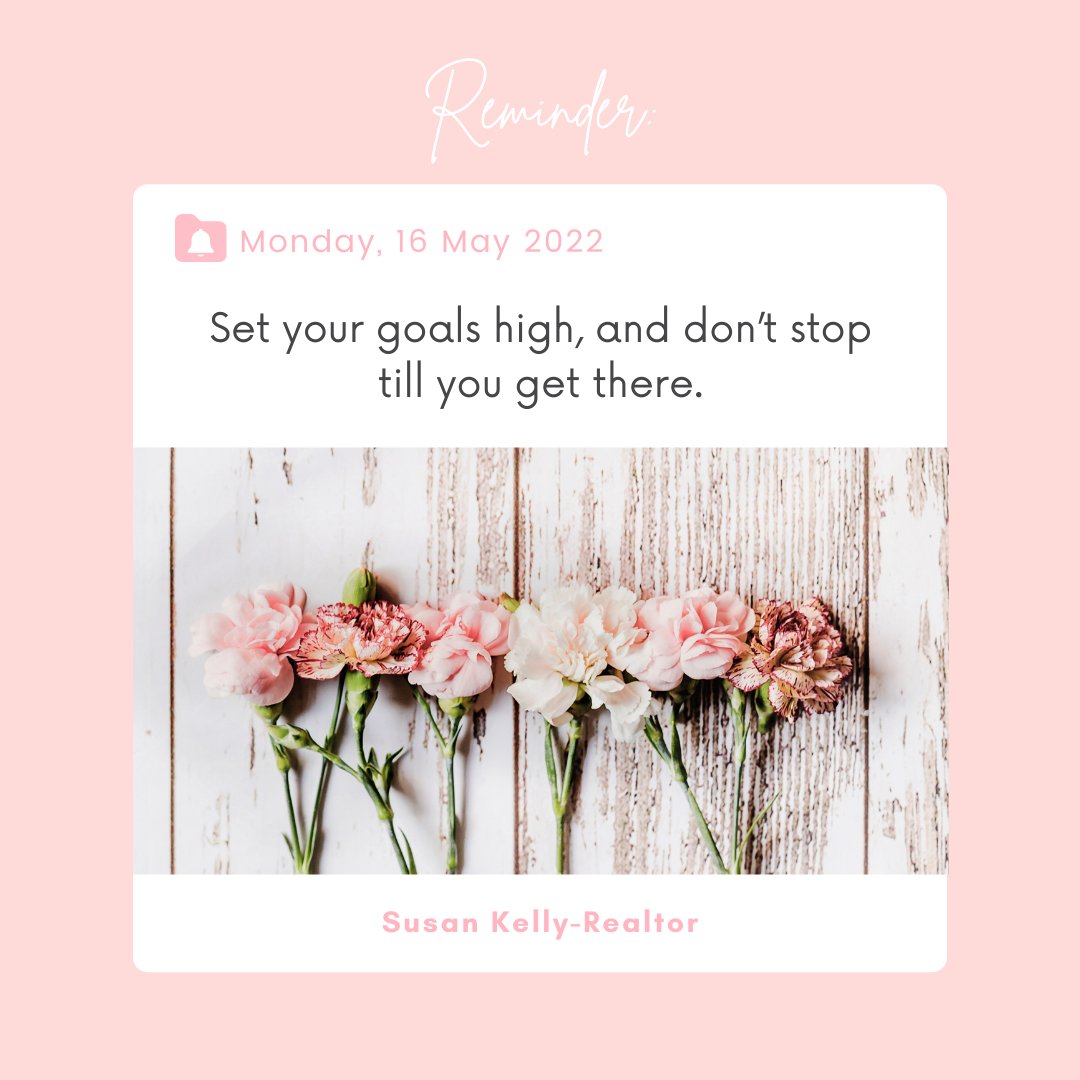 SusanKellyHomes's tweet photo. “Set your goals high, and don’t stop till you get there.”
#MondayMotivation #Reminder #SusanKelly #SusanKellyRealtor #eXpProud #eXpRealtry #CountryLiving https://t.co/Kv1ysYCWow