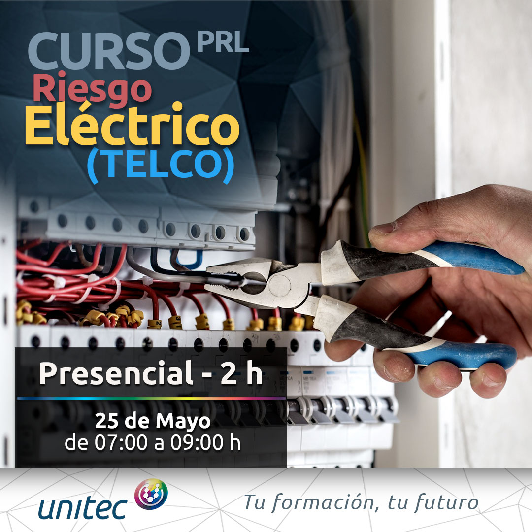 UnitecFormacion's tweet photo. Curso Riesgo Eléctrico TELCO 💥
25 de MAYO - 7:00 a 9:00 horas

Es momento de renovar los conocimientos en prevención de riesgo eléctrico, específicos según el estándar del sector de TELCO

🕐 2 H (reciclaje)
📍  PATERNA

📞 963298881
🟢 691133460
✉️ info@unitecformacion.es https://t.co/PrDZh4RS5G