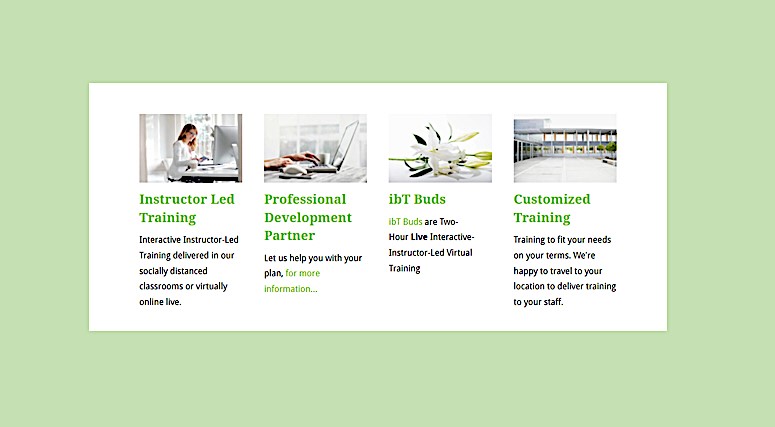 We offer TONS of Classes as well as Certification Courses here at interactive business Training. 🎉
We offer these classes In-Person at Our Facility, At Your Company Facility, OR Virtually! 🌻
Check out our website at ibT-sc.com to browse all the classes we have!🤝