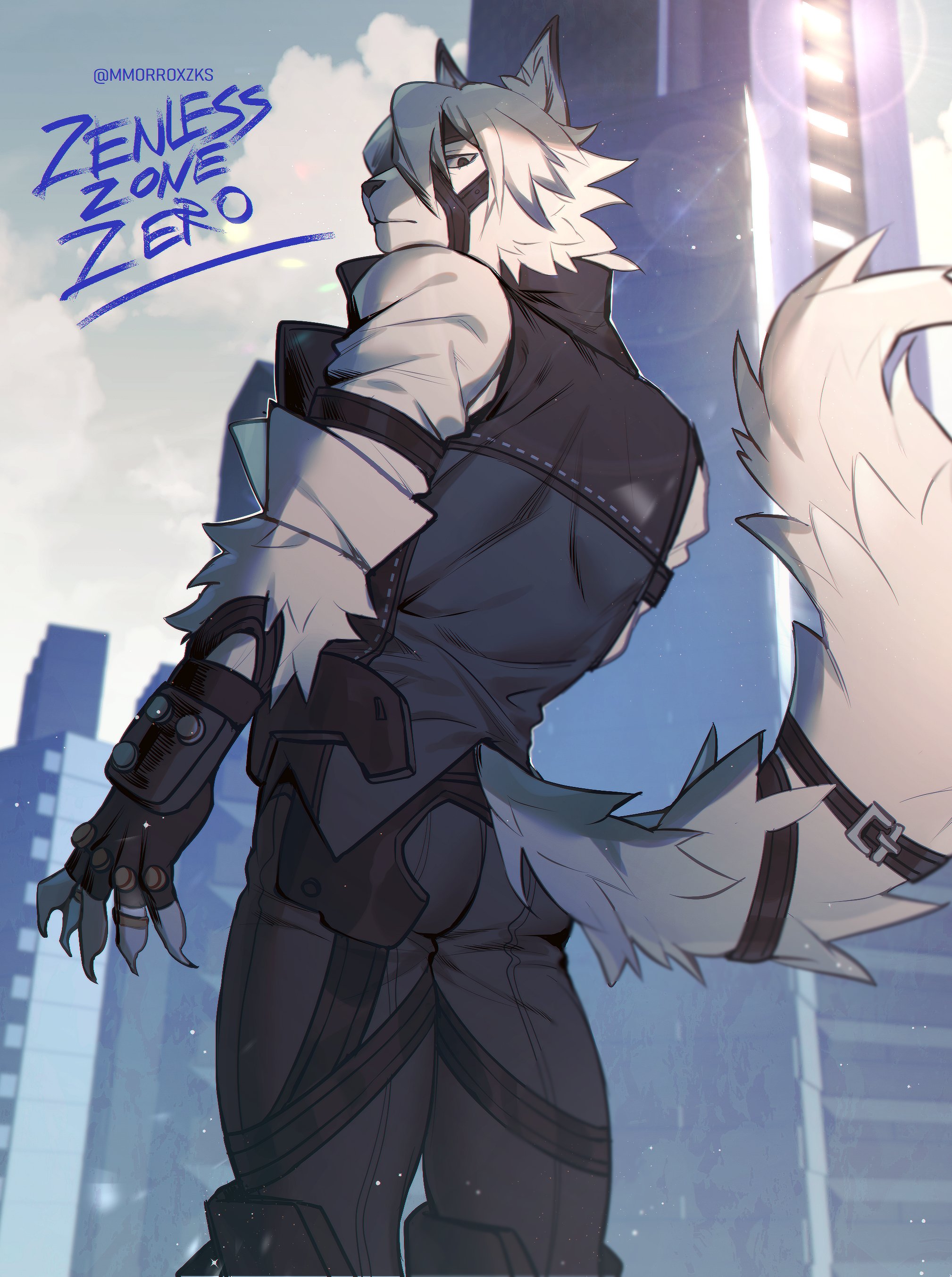 Butler from Zenless Zone Zero fanart : r/furry