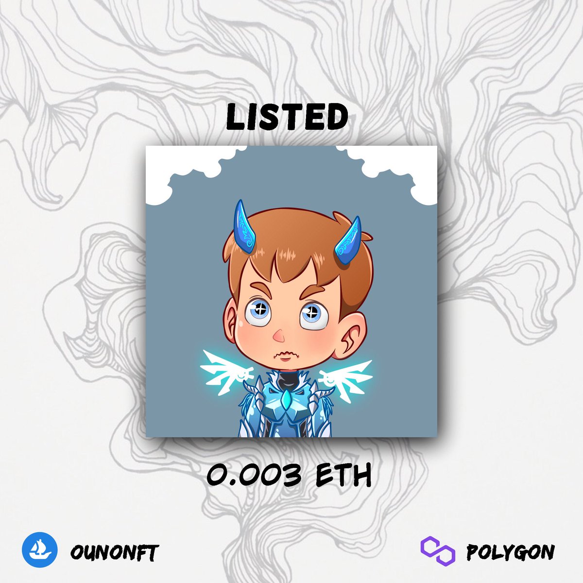 ounonft's tweet photo. Do you want it?
Lets grab it
Start price 0.003
#NFTCommunity #NFTdrop #NFTs #LUNA #cryptoart #NFTJPN #NFTGiveaway #opensea #MATIC #Metaverse @opensea https://t.co/NxKaByV8dd
