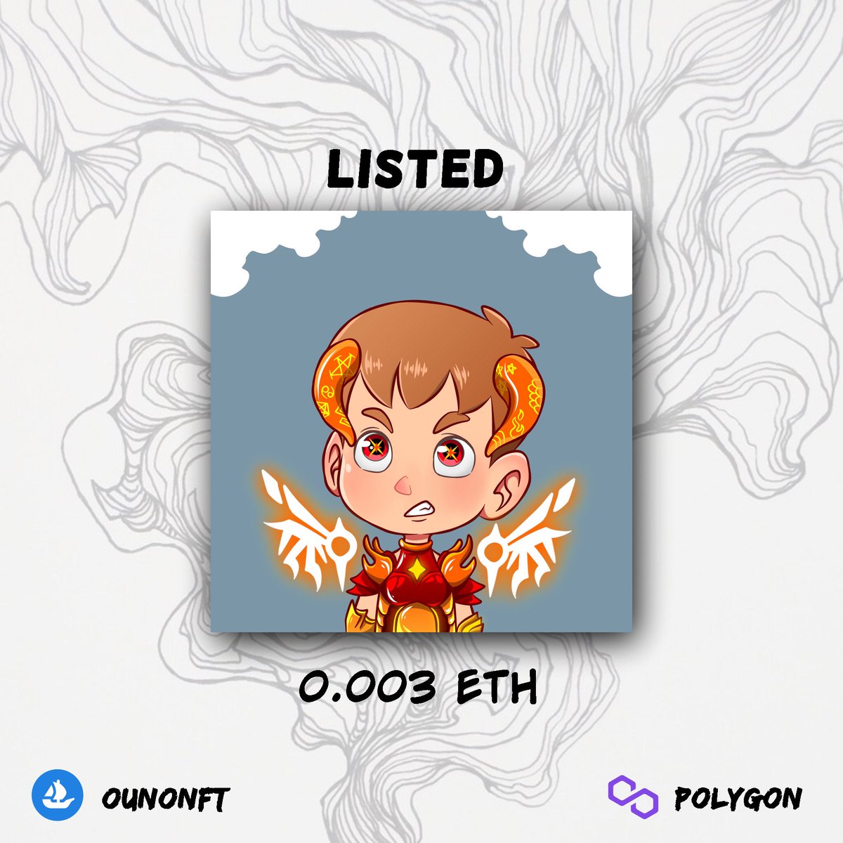 ounonft's tweet photo. Do you want it?
Lets grab it
Start price 0.003
#NFTCommunity #NFTdrop #NFTs #LUNA #cryptoart #NFTJPN #NFTGiveaway #opensea #MATIC #Metaverse @opensea https://t.co/NxKaByV8dd