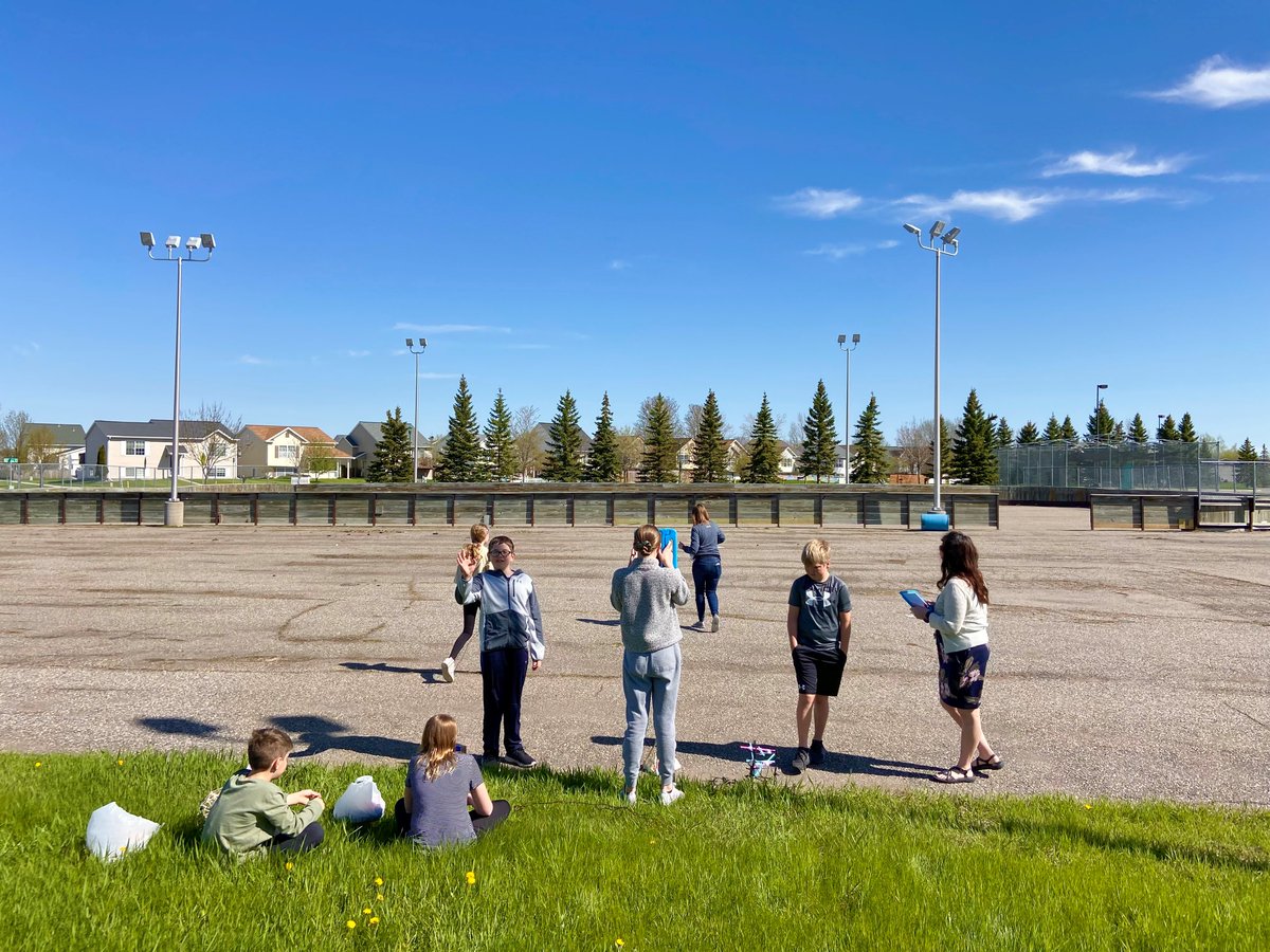 SchoolBennett's tweet photo. Drone egg drop with Mrs. Warner https://t.co/LheWLHlK0x