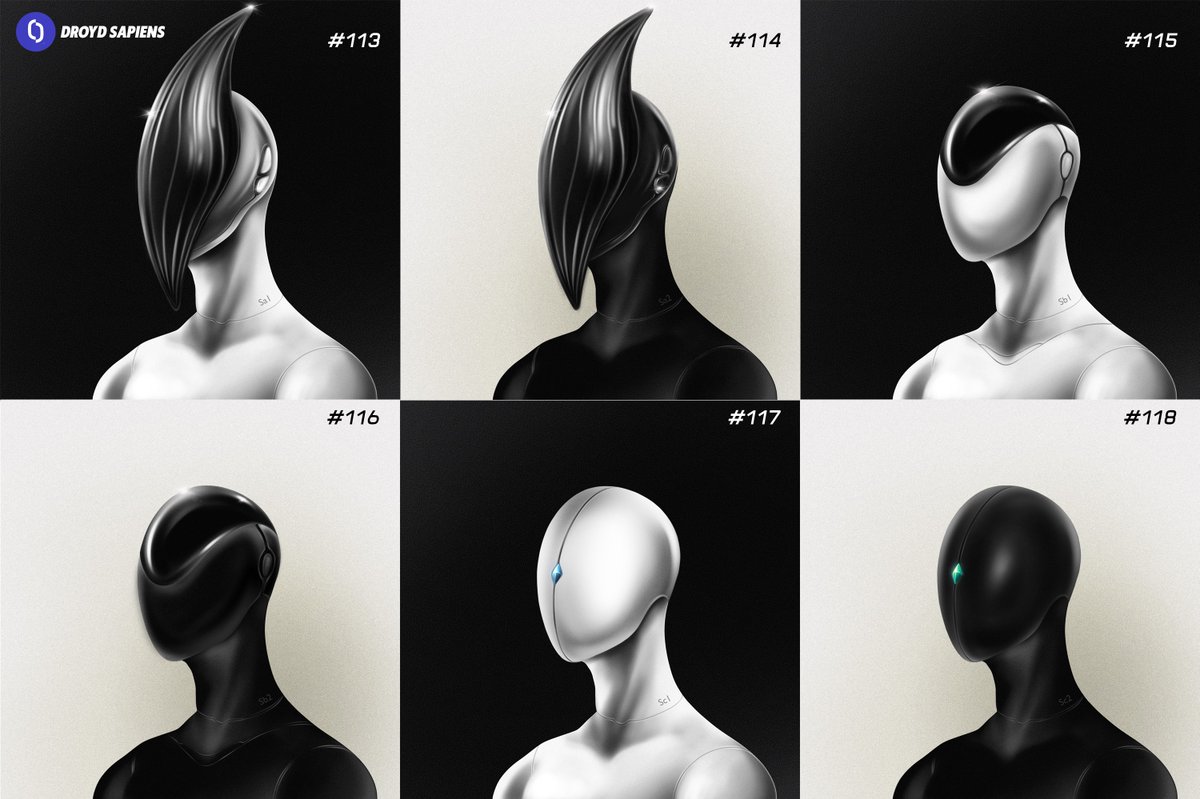 🤖DROYD SAPIENS drops 🤖

Week10
#113 - 118 
🔵Standard DROYD : 2 NEAR

-Get cash back 25% of minting price or💸
-Get royalty fee 3.45% for next drop!🎁

For any benefits, Join our discord now!! >> discord.com/invite/BWUnWHP…

#droydsapiens #nft #paras #NFTTHAILAND  #NFTCommmunity