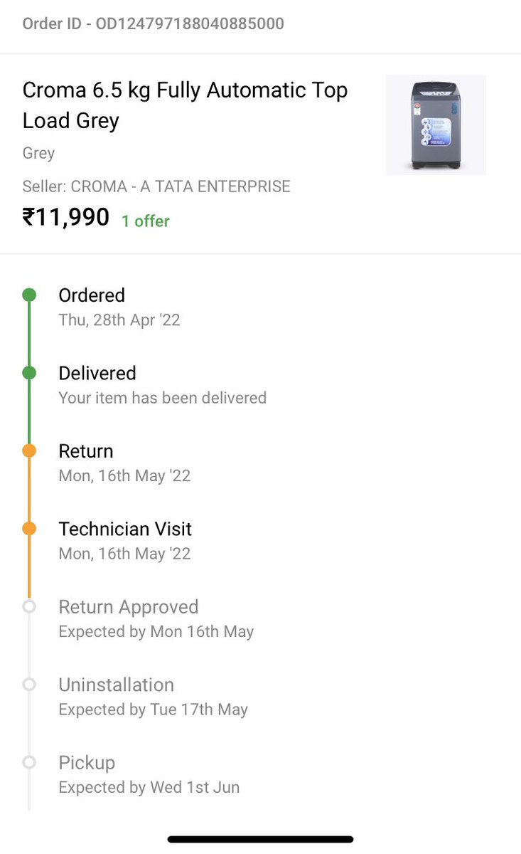 pras_sharma's tweet photo. @flipkartsupport Date pe date #fakeflipkart #FlipkartSupport #nomoreflipkart #flipkart #flipkartscam earlier pickup date check nd compare with this 👇🏻 https://t.co/Z9UYxOUJMi