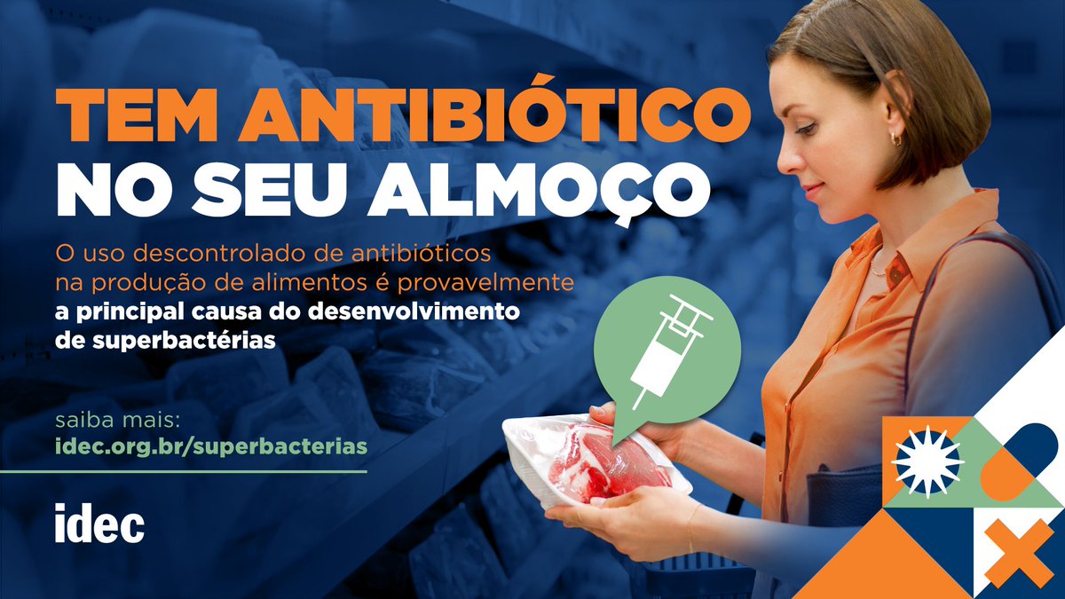 Você já deve ter ouvido alguma vez que o uso de antibióticos deve ser feito com moderação e seu excesso faz mal à saúde… E se você soubesse que estão usando antibióticos de forma descontrolada na produção da nossa comida? Saiba mais sobre esse assunto em idec.org.br/superbactérias