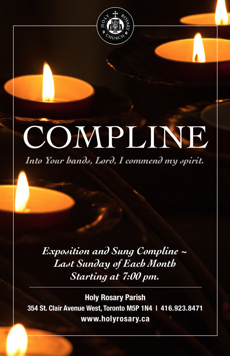 Compline Prayer - Poster