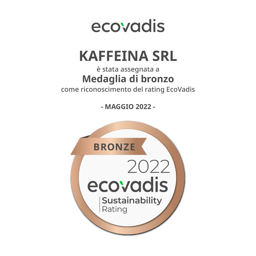 Kaffeinadv's tweet photo. Kaffeina ha meritato la 🥉 2022 nel riconoscimento #Ecovadis, Provider Universale nella valutazione di #sostenibilità per:
☘️ #Ambiente
🔐 #Sicurezza
👬 #ResponsabilitaSociale

#Kaffeina ha ottenuto un risultato elevato per ETICA e DIRITTI UMANI.

Obiettivo: puntare sempre al 🔝 https://t.co/rVWaRA6xL6