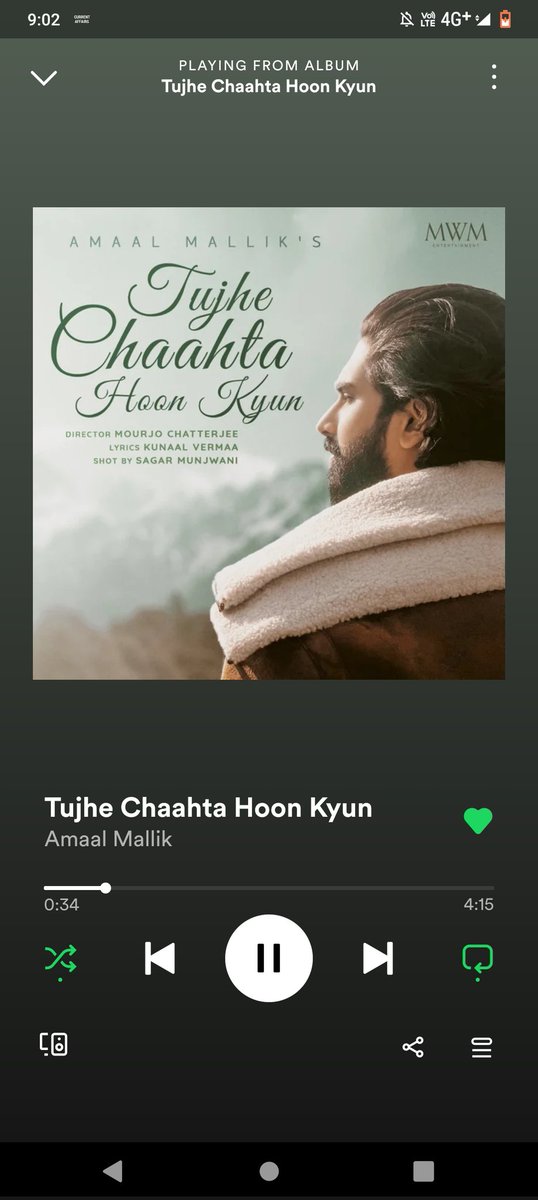 PujaCho47772239's tweet photo. #TCHK #AmaalHitsCentury #SteAMing @AmaalMallik #TujheChaahtaHoonKyun https://t.co/Qo7ToxIlfe