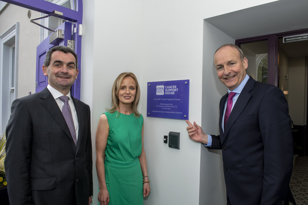 CorkARCcancer's tweet photo. An incredibly proud day @CorkARCcancer as we welcomed An Taoiseach @MichealMartinTD to officially open our new home on Sarsfield Road &amp; to celebrate 20 years of #CorkARC.

Sarsfield House will be a benchmark centre of excellence for the provision of non-clinical cancer support. https://t.co/psEQnqQHyb