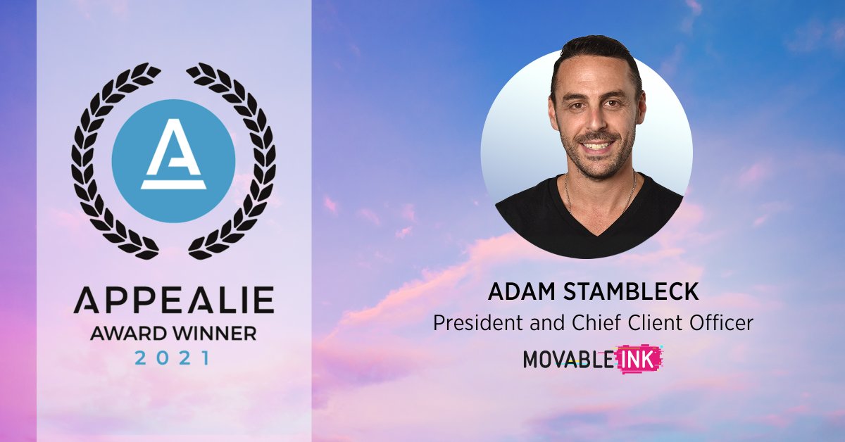 <a href="/APPEALIE/">APPEALIE SaaS Awards</a> has announced @MovableInk’s President and CCO <a href="/AdamStambleck/">Adam Stambleck</a> as a winner of their SAAS Leadership award! Read here to discover how Adam led the charge in outstanding software leadership to bring the best possible value to clients.
🪄: bit.ly/3Mop280