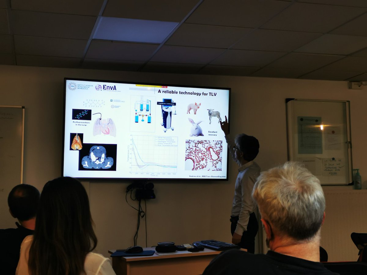 Outstanding presentation by <a href="/TissierPr/">Pr Renaud Tissier</a> about the potential impact of total liquid ventilation in cardiac arrest patients at @AfterRosc meeting
