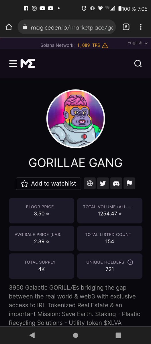 DarthCryptorius's tweet image. Been telling y&apos;all about @GorillaeNFT this is just the beginning! 🌴🔥