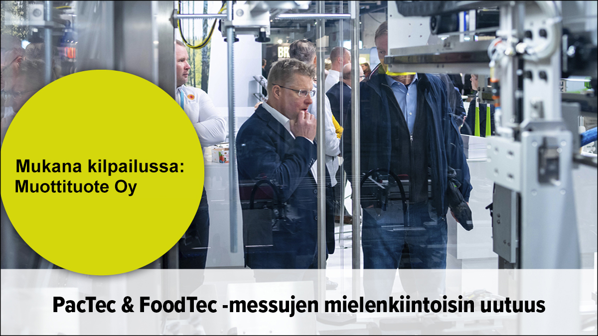 PacTec &amp; FoodTec -messujen mielenkiintoisin uutuus -kilpailussa on mukana  Muottituote Oy kuusikulmaisella juoma-astiallaan.

Biopohjaisesta ja kierrätettävästä materiaalista valmistettu, kuusikulmainen juoma-astia kehittää juomateollisuuden ympäristöystävällisyyttä.