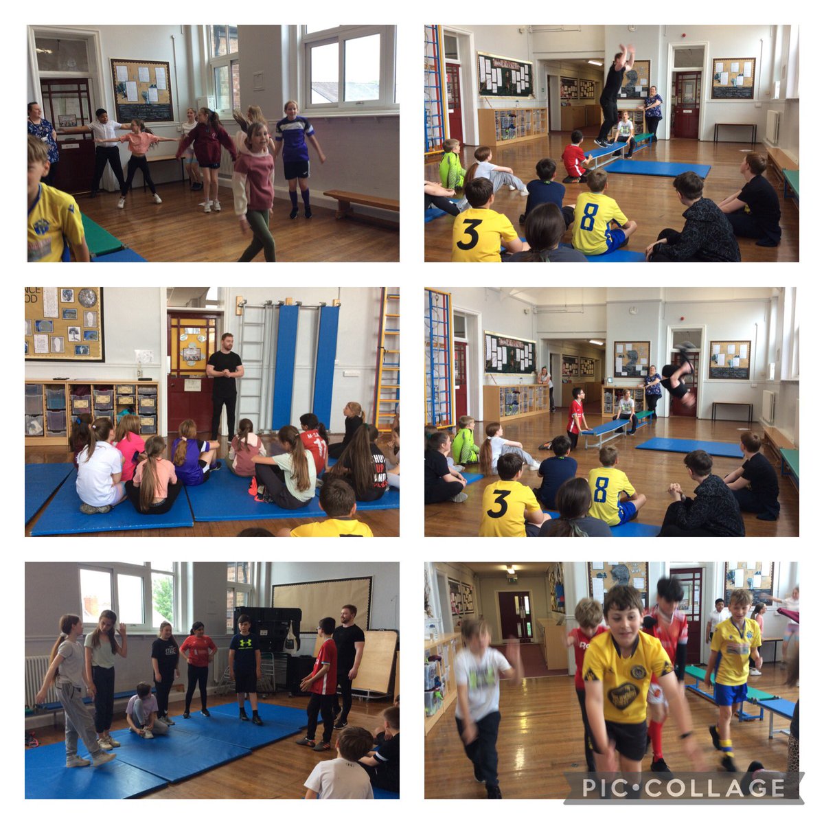 ABCPschool's tweet photo. #Class6O have had an amazing morning. Daniel Purvis has been with us @sports4champs They have loved doing their circuit and finding out lots about him. Thank you! Class 6O are busy writing reports about his visit now. #ABPE #ABEnglish https://t.co/M2DlwrbHTO