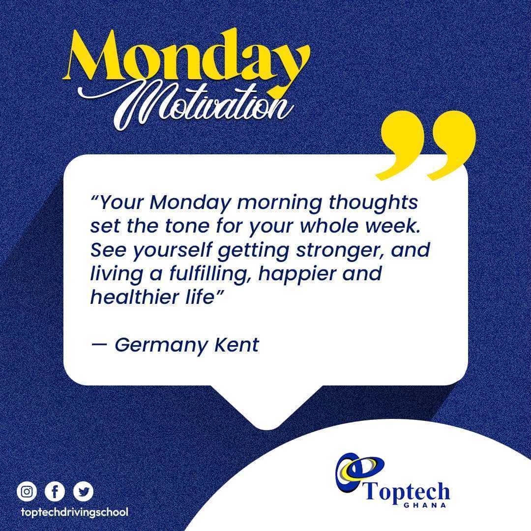 Set the tone for your week and life!. Pick up that driving skill and boost your CV. #monday #motivation #drivewithus @toptechdrivingschool  #WeAreAtYourService
