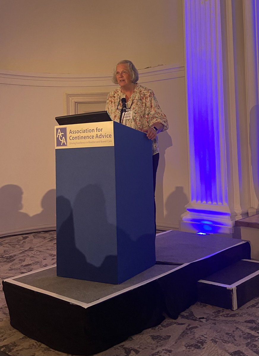 ACP_Continence's tweet photo. Suzanne Evans from @BladderHealthUK, national patient support group talking about their recent ITN film Breaking Boundaries #ACA22 #makingadifference #bladderhealth https://t.co/ss5jk29PGu