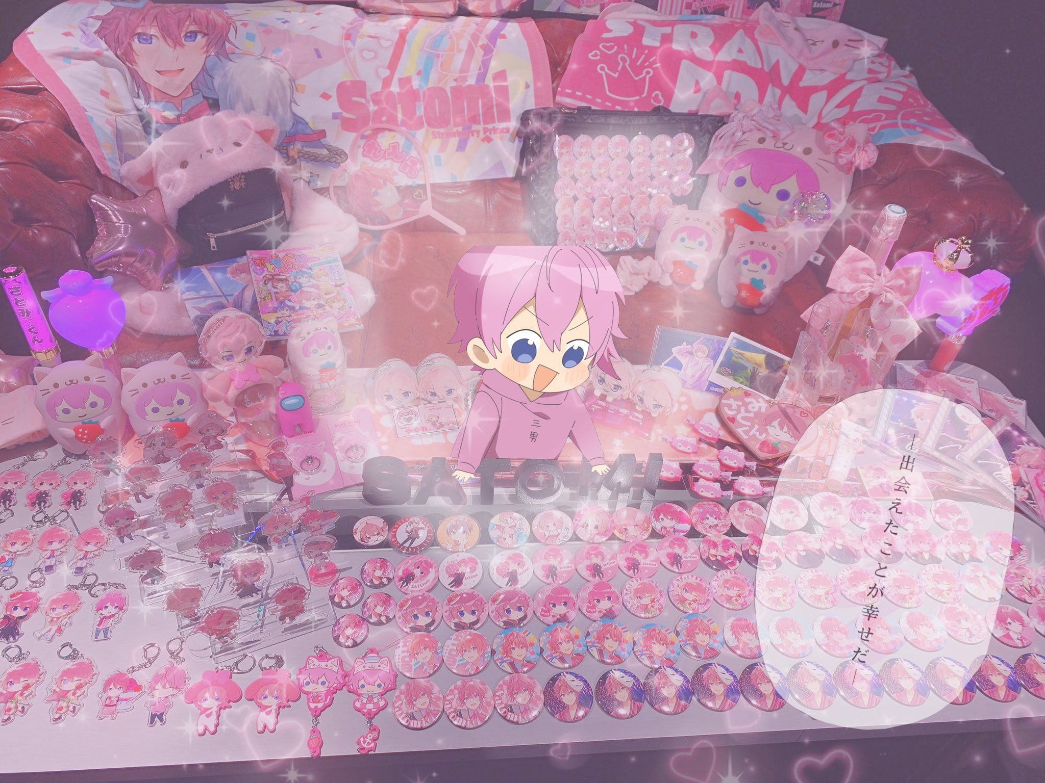 専門店の安心の1ヶ月保証付 すとぷり さとみ 6周年 缶バッジ 痛バ