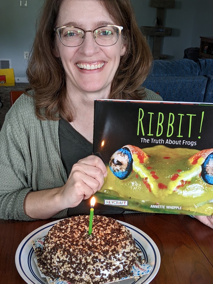 AnnetteWhipple's tweet photo. Happy birthday to RIBBIT! THE TRUTH ABOUT FROGS!
It's a Q&amp;A book with stunning photography and humorous illustrations celebrating all of the TOAD-ally awesome frogs of the world. #kidlit #kidsneednonfiction #STEM #STEMeducation https://t.co/yRLbAoF8QI
@ReycraftBooks @juanbjuan https://t.co/b21ncI6Qp2