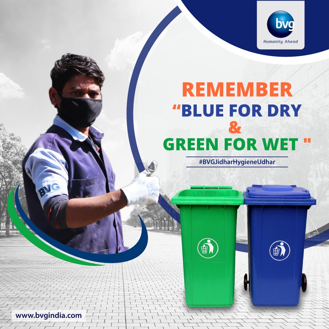 BVG_India's tweet photo. BVG India collects segregated municipal solid waste at residents' doorsteps and encourages everyone to practice waste segregation to make dry non-biodegradable waste recycling easier.
#BVGJidharHygieneUdhar #SWM #WasteManagement #BlueForDry #GreenForWet https://t.co/7zy4mZqtqi