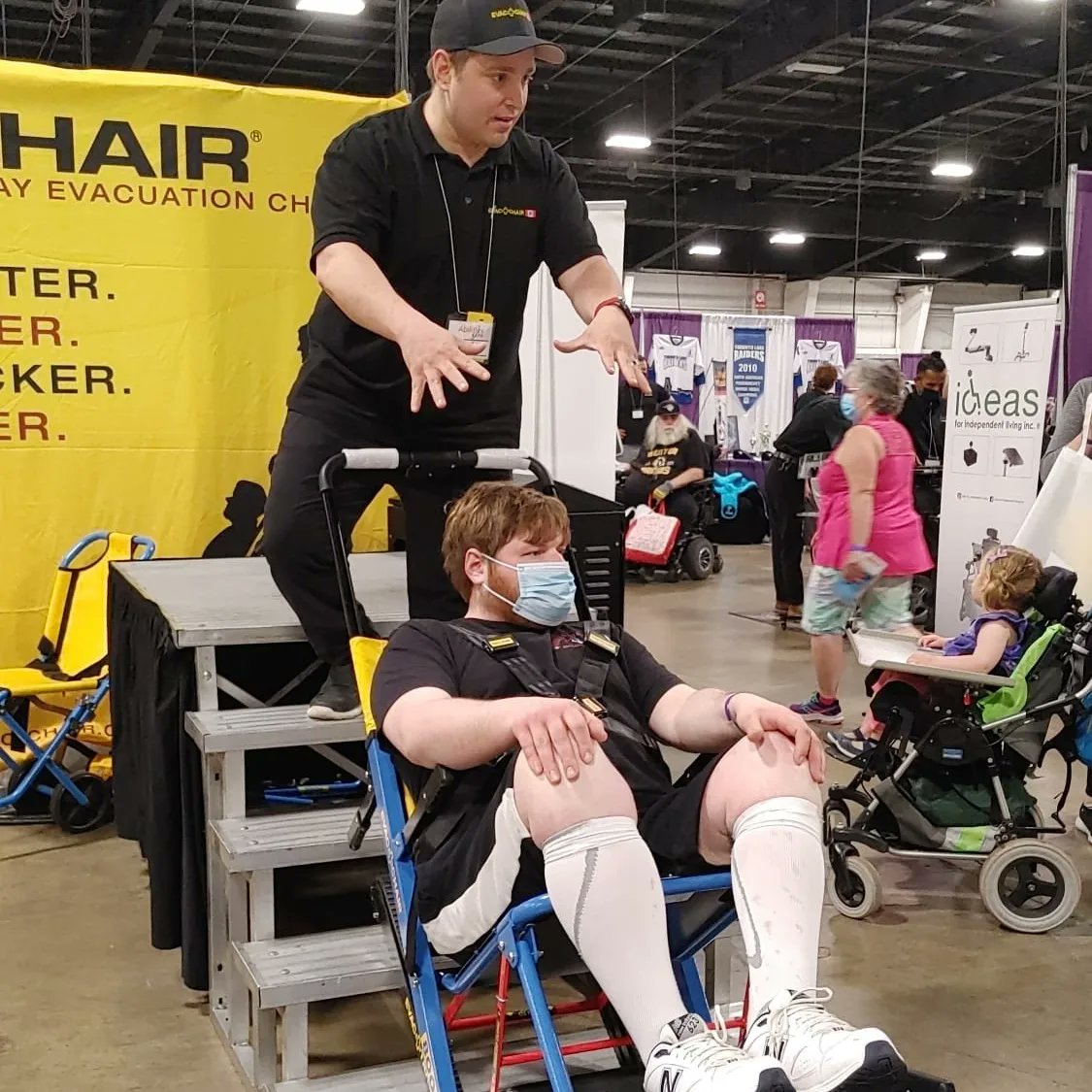 EVACCHAIRCANADA's tweet photo. Abilities Expo thanks for a well-organIzed show and the chance to help so many! @AbilitiesExpo

#evacchair #abilitiesexpo #abilitiesexpotoronto #evacuationchairs #powerstairclimber #mobilityimpaired #abilitiestoronto #reducedmobility #evacuationchairs https://t.co/M9ZnjqT4i9