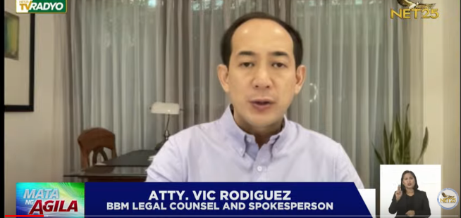 NET25TV's tweet photo. BBM camp nasa unity mode na, tinuldukan ang pagsusuot ng kanilang political color . #NET25MataNgHalalan https://t.co/hCyzkmzsip