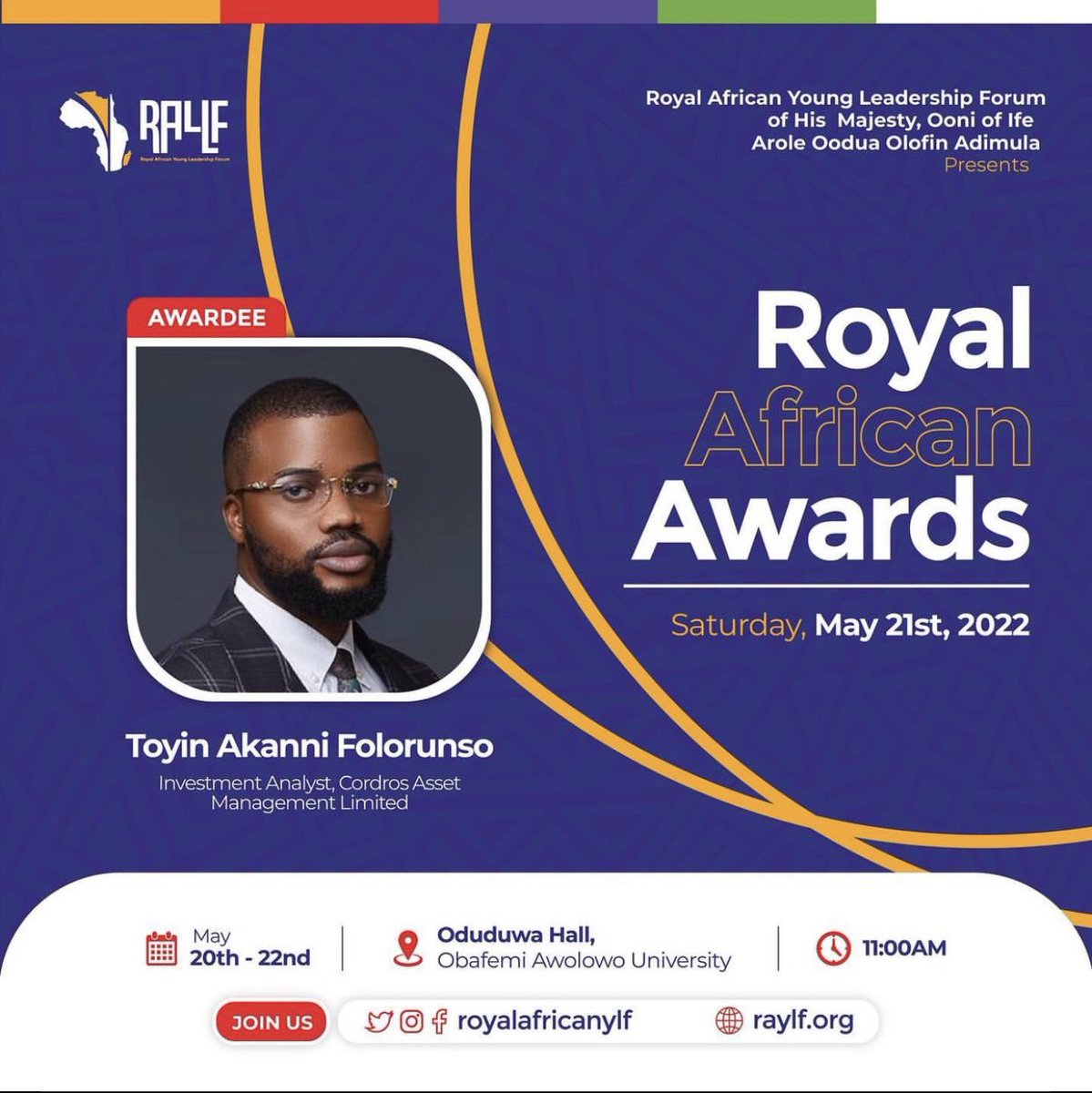 If you can dream it, you can have it too.

This is a Motivation and a call for us to do more. We need to keep telling our stories and align with our cultural values.

Thank you <a href="/RoyalAfricanYLF/">Royal African Young Leadership Forum</a> 

AOL!

#RAYLFAwards2022