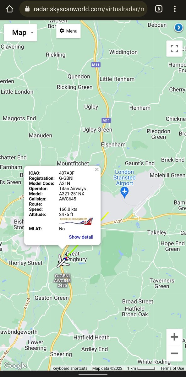scan_sky's tweet photo. Titan Airways ๐ฌ๐ง - A321-251NX - G-GBNI - #AWC645
British PM #BorisJohnson Airborne From Stansted Airport ๐ฌ๐ง & Heading To George Best Belfast City Airport.
Johnson Is Heading To Belfast For Crisis Talks Regarding The Restoration Of Northern Irelands Government. https://t.co/rK3P0dU6KR