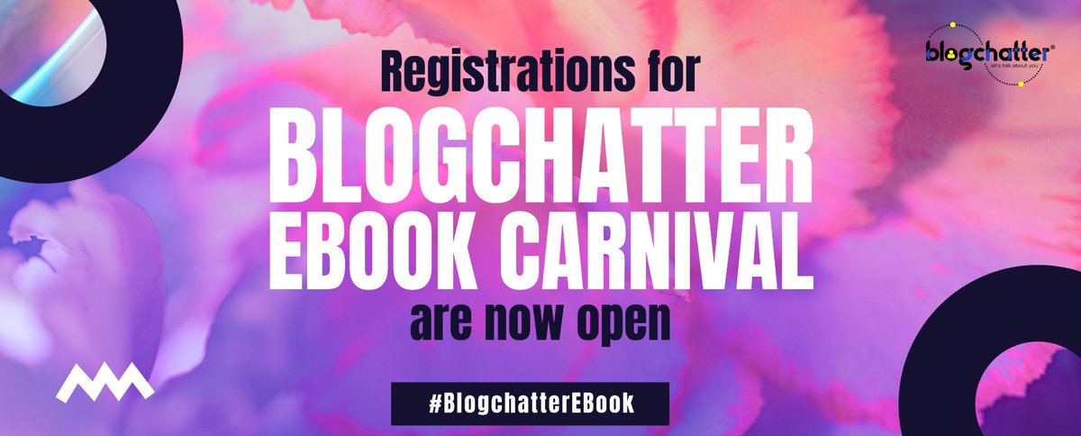 blogchatter's tweet photo. For those of you with writerly dreams of name, fame and gorgeous books to your credit, the registrations to #BlogchatterEBookCarnival are now open!
https://t.co/JgfSXQVqOk https://t.co/gVdsxHbwBJ