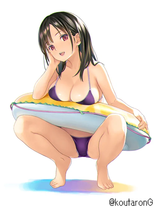 ぺたぺた ビキニ浮き輪 