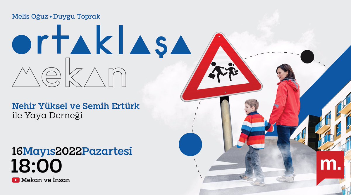 Bugün 18.00’de <a href="/MelisOguz/">Melis Oğuz Çevik</a> ile birlikte <a href="/Yaya_Dernegi/">Yaya Derneği</a> Başkan Yardımcısı Nehir Yüksel ve Yol ve Yaya Çalışma Grubu'ndan <a href="/semih_erturk/">Semih Ertürk</a> ile sohbet ediyoruz. 
<a href="/medyascope/">Medyascope</a> 
#mekanveinsan 

Görsel tasarım <a href="/cihannder_/">Cönder</a>