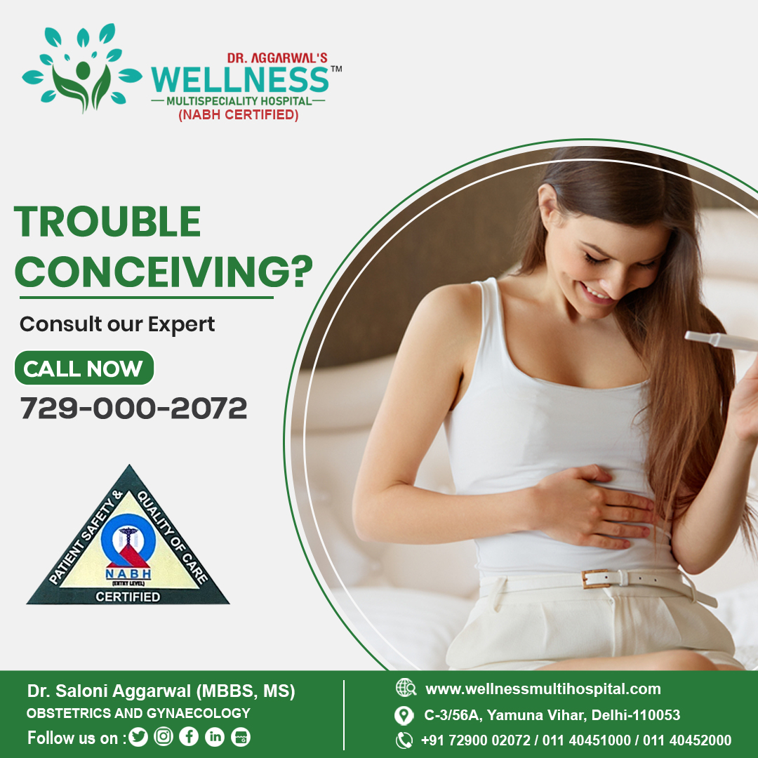 The inability to get pregnant if you've been trying for some time can be heartbreaking. But there are steps you can, and should, take. Sometimes the cause of infertility is easy to diagnose and can be treated.

#wellnessmultispecialitihospital #drsaloniaggarwal #infertility