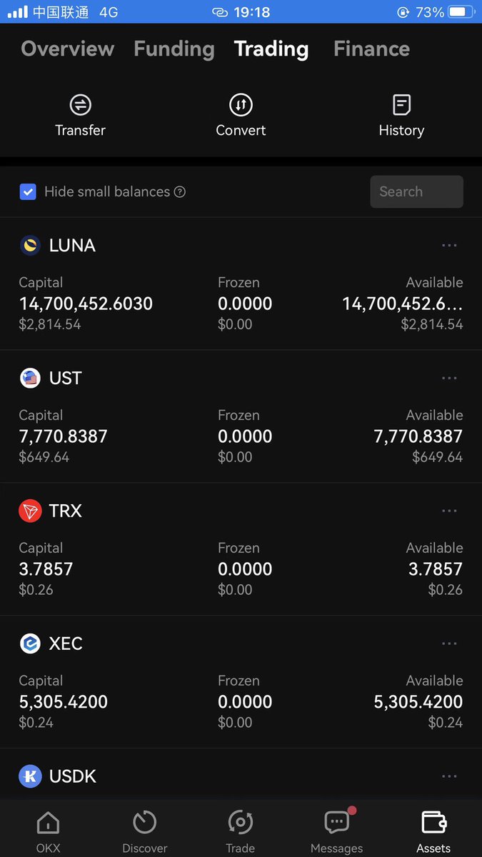 HeckLeevis's tweet photo. Bought some $luna and $ust I don't believe what LFG is saying is true, does @LFG_org &amp; @stablekwon dare to show the transaction record？ https://t.co/akP0ufo7WM