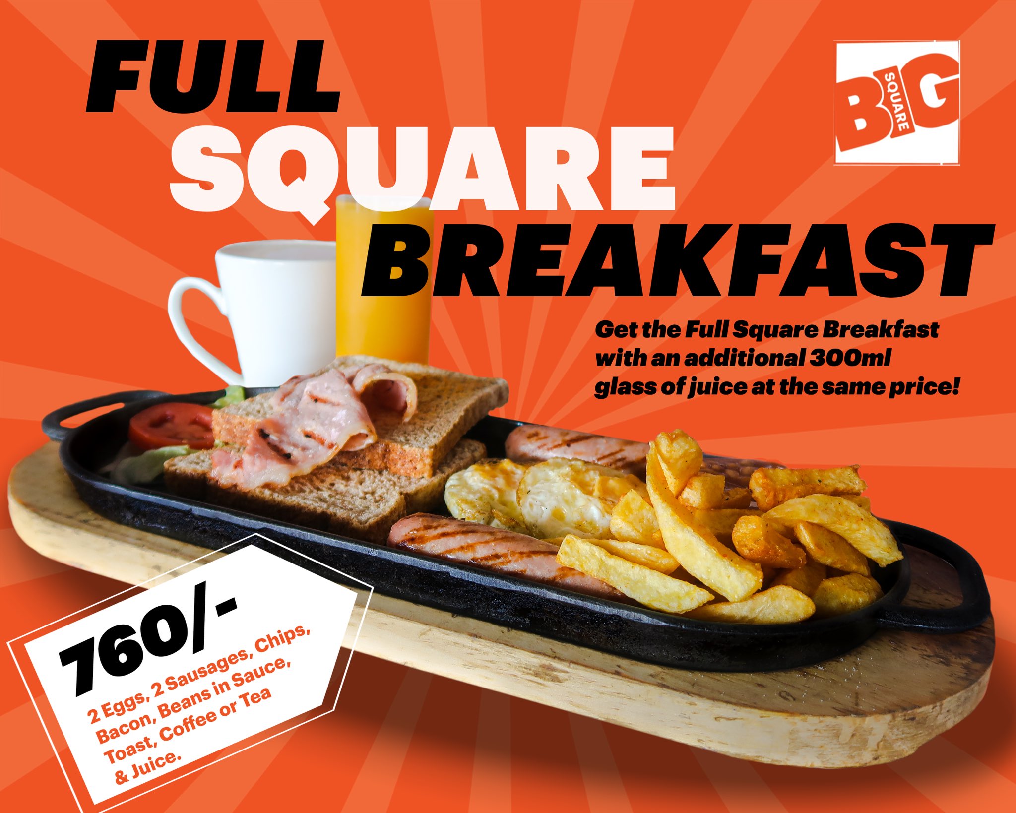Big 2024 square menu