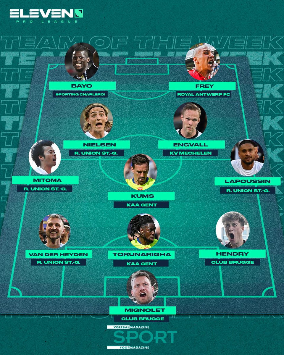 DAZN_BEFR's tweet photo. #TOTW | Troisième semaine de suite pour Simon Mignolet ! 🔒 https://t.co/FoW6fY1bOu