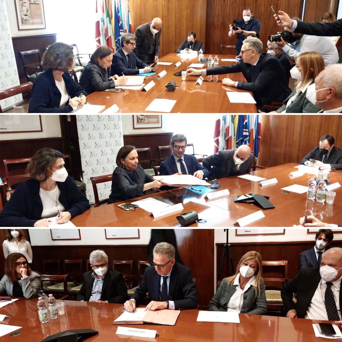 ancenazionale's tweet photo. Oggi la firma del protocollo tra @MinLavoro @Viminale #Ance @filleacgil @FilcaCisl @FENEALUIL_. Grazie a percorsi #formativi mirati l’edilizia può offrire occasioni di inserimento #lavorativo anche a cittadini stranieri in condizioni di vulnerabilità https://t.co/yDj9ZqqKOy